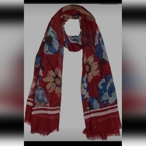 Lulla Collection By Bindya Floral Scarf NWT